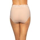 Flattering Lace Brief Panty Demask Neutral
