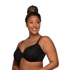 Beauty Back® Full Figure Underwire Extended Side and Back Smoother Bra MIDNIGHT BLACK