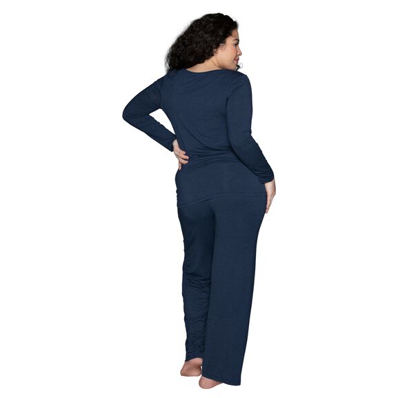 Beyond Comfort® Long Sleeve Pajama Set MAROON