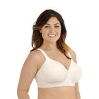 Beauty Back Full Figure Wirefree Smoothing Bra Coconut White Jacquard