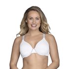 Beauty Back Full Figure Underwire Smoothing Bra with Lace Star White
