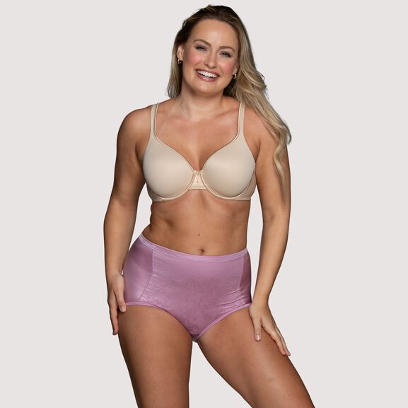 Smoothing Comfort™ Brief with Lace LILAC BOUQUET