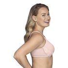 Beauty Back Full Figure Underwire Smoothing Bra with Lace Champagne