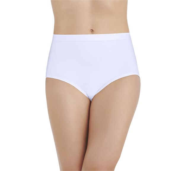 Comfort Where It Counts Brief Panty Star White