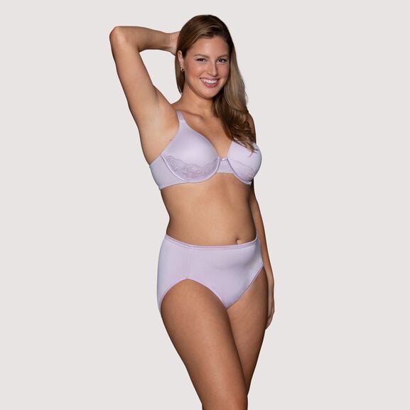 Beauty Back® Full Figure Underwire Smoothing Bra with Lace GENTLE LAVENDER