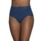 Flattering Lace Cotton Stretch Brief TIMES SQUARE NAVY