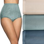 Perfectly Yours® Lace Nouveau Full Brief Panty, 3 Pack FAWN/STILLWATER/BLUE