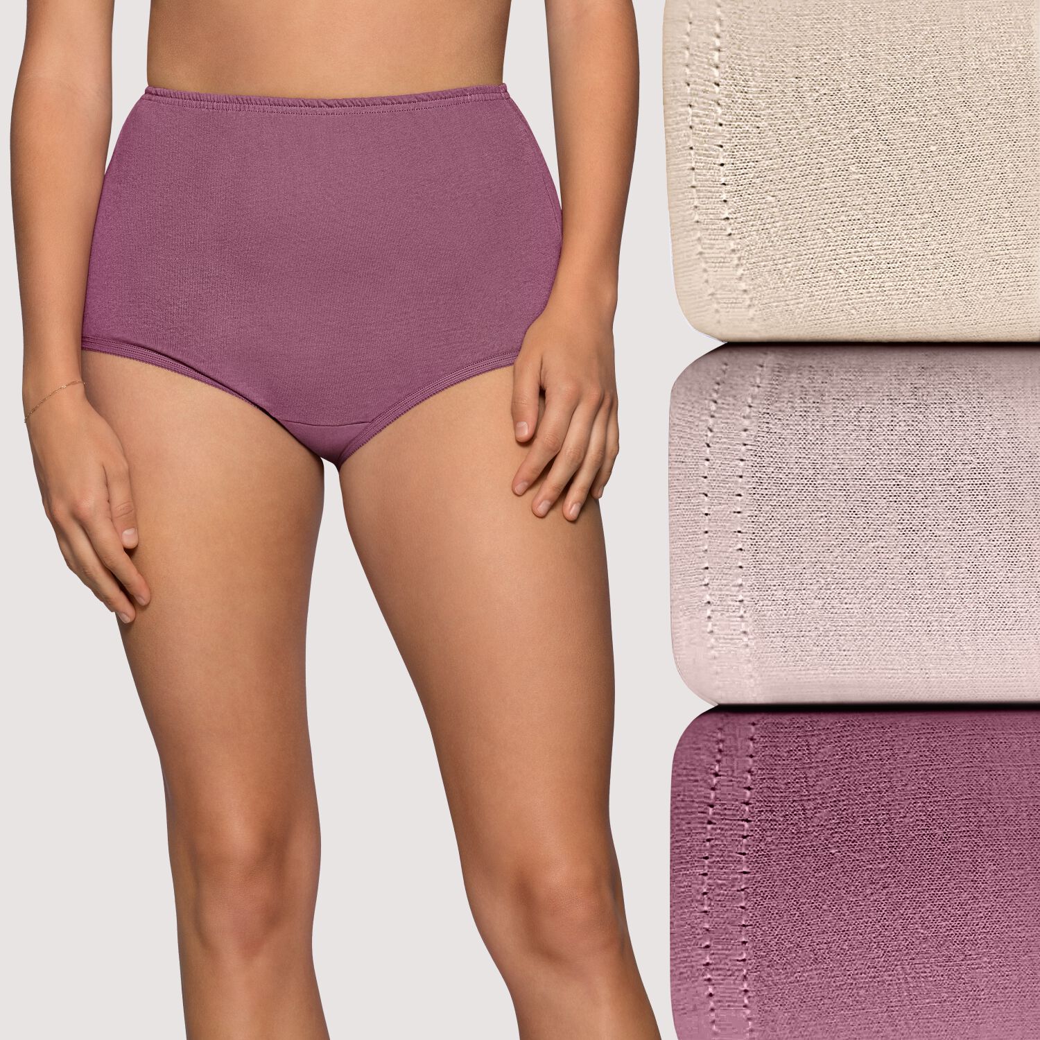 M-XL Cotton Panties Women's Underwear Panty Plus Size Med Waist