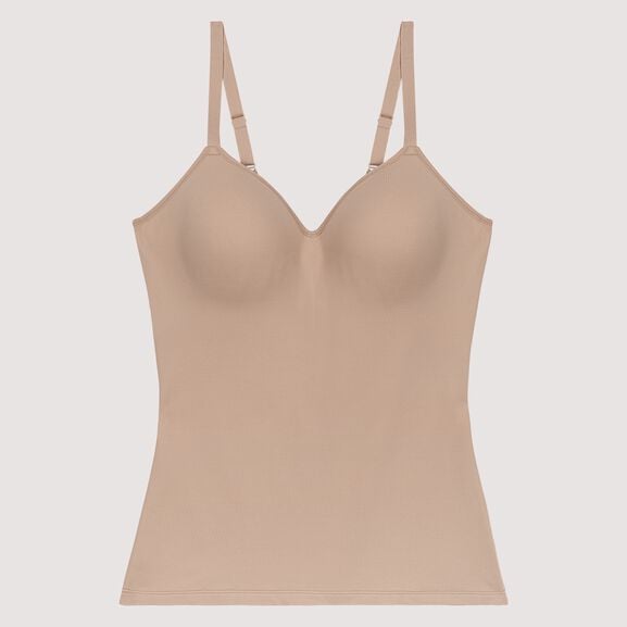Shaping Cami with Wireless Bra DAMASK NEUTRAL
