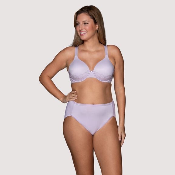 Beauty Back® Full Figure Underwire Smoothing Bra with Lace GENTLE LAVENDER