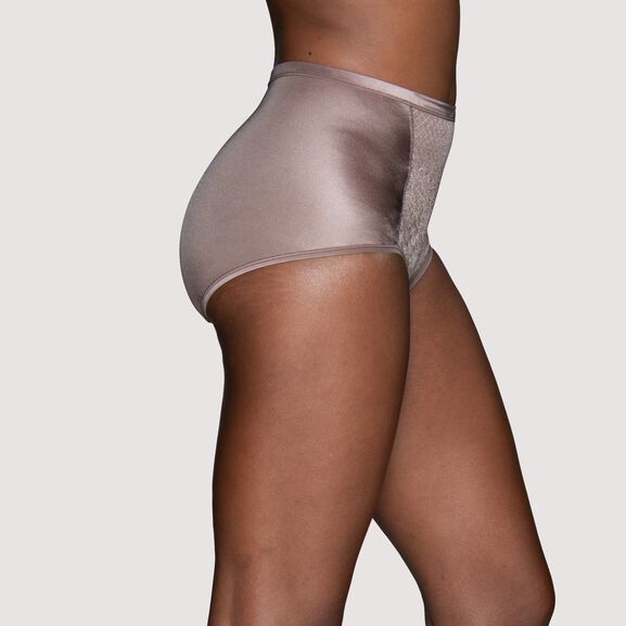 Smoothing Comfort™ Brief with Lace WALNUT