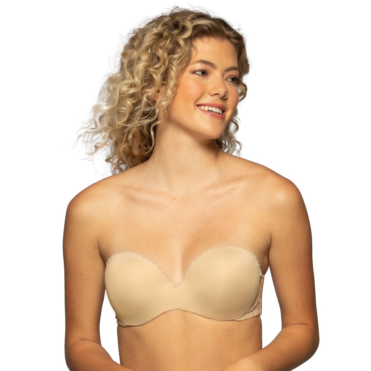 Gel Touch Strapless Push Up Bra BARELY BEIGE