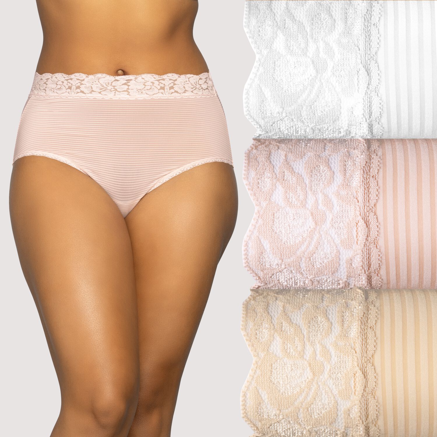 3 Pack Ladies White Maxi Briefs with Lace Knickers Size 12 14 16 18 20 22  24 NEW