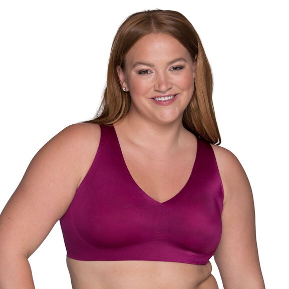 Beyond Comfort® Sleek and Smooth Simple Sizing Wireless Bra BERRY BEST