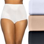 Perfectly Yours® Ravissant Tailored Full Brief Panty, 3 Pack Star White/Damask Neutral/Midnight Black