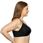 Beauty Back Full Figure Wireless Extended Side and Back Smoother Bra Midnight Black