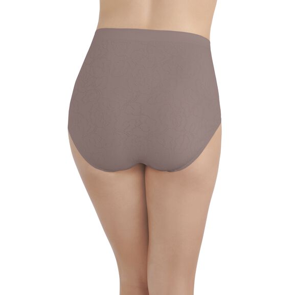 Perfectly Yours® Seamless Jacquard Full Brief Panty Walnut