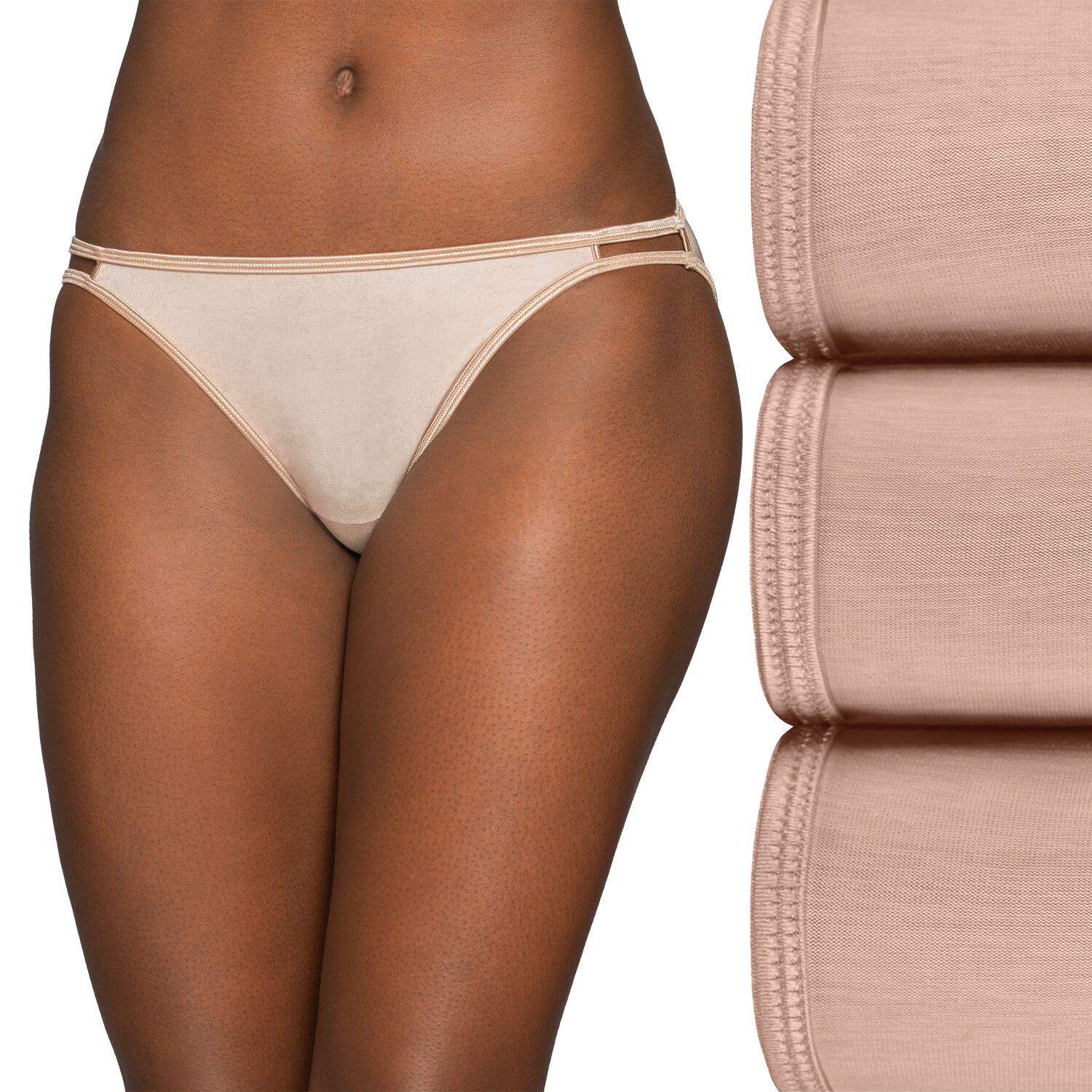 Illumination® String Bikini Panty, 3 Pack ROSE BEIGE/ROSE BEIGE/ROSE BEIGE