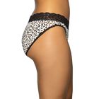 Flattering Lace Bikini Leopard/Damask Neutral/Black