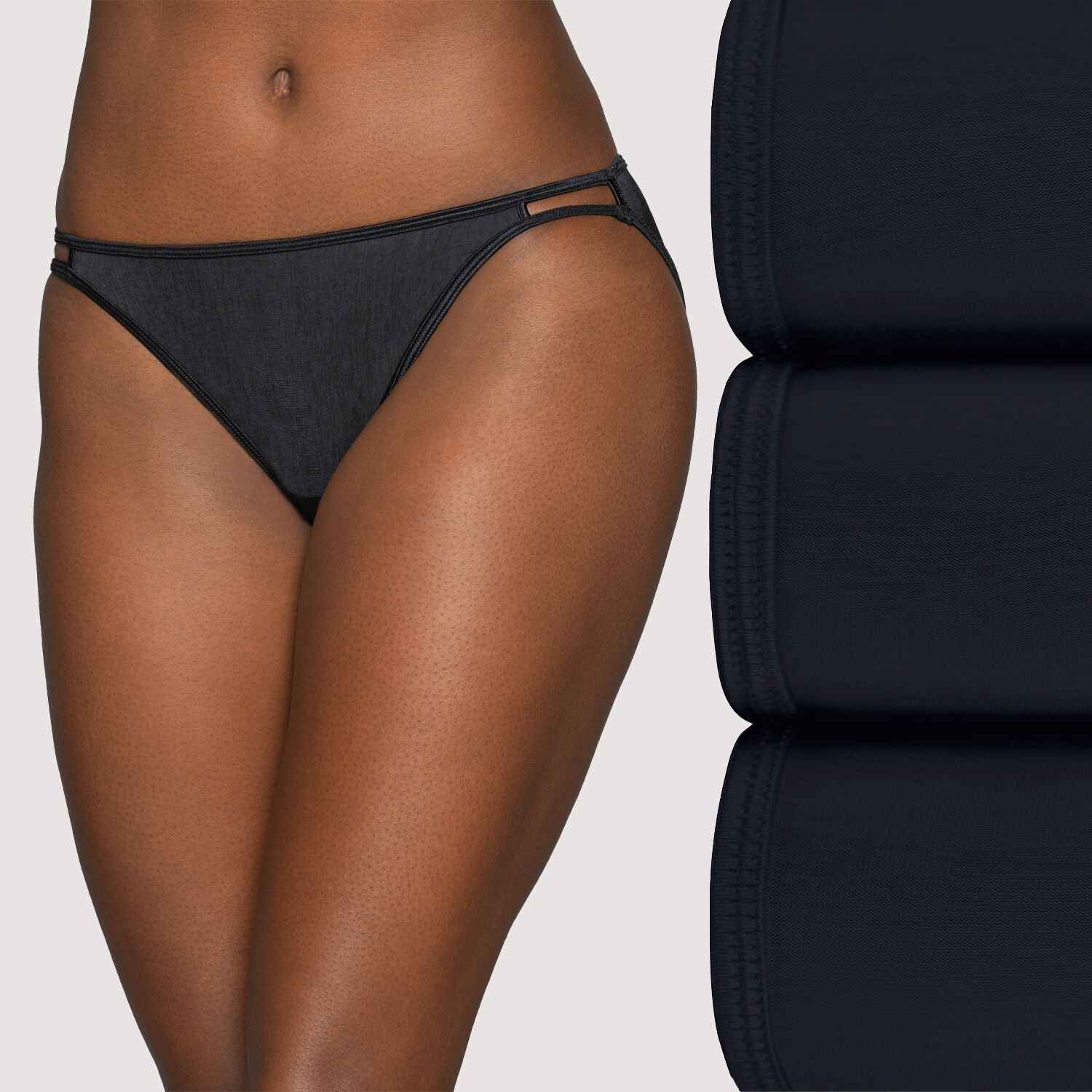 Illumination® String Bikini, 3 Pack BLACK/BLACK/BLACK