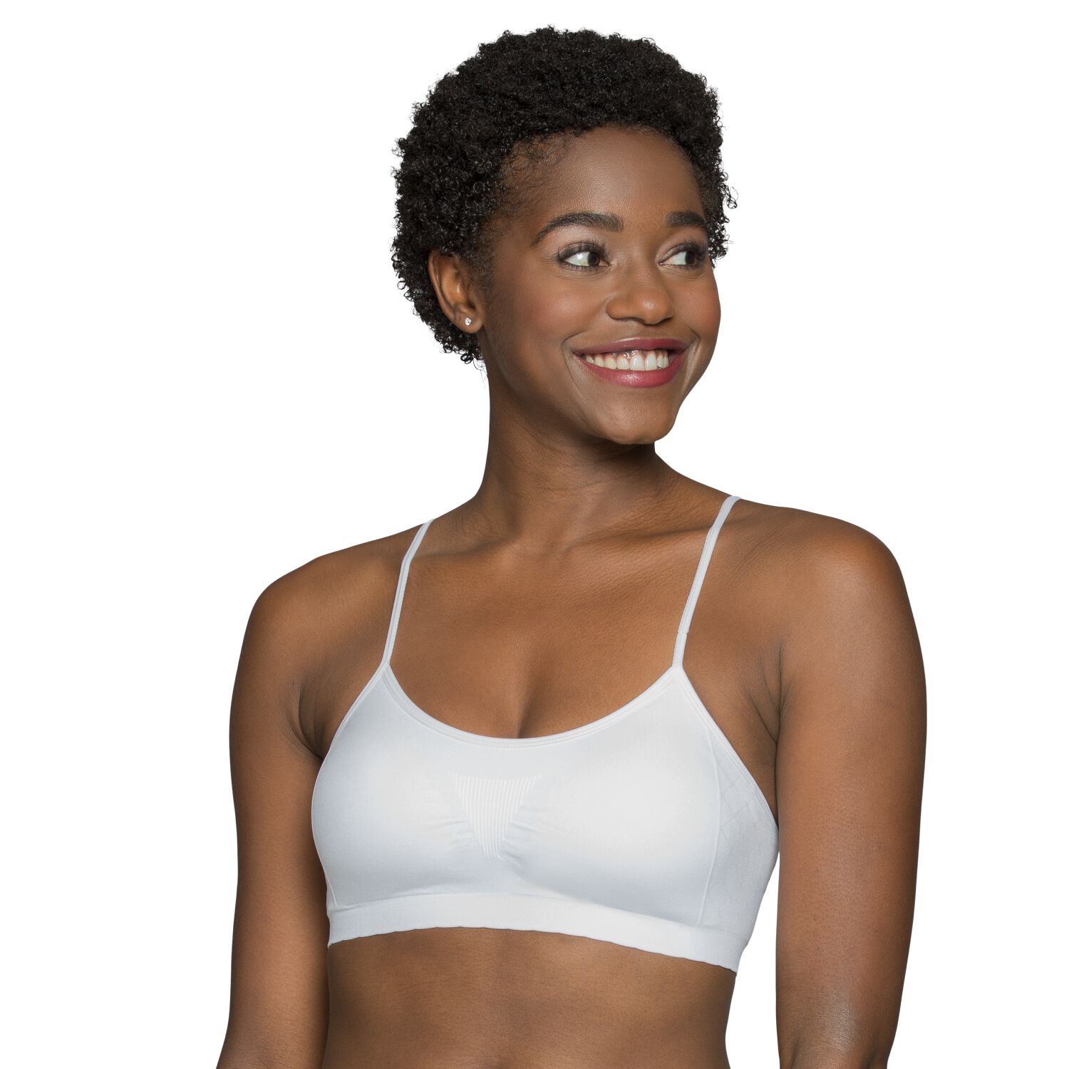 Beyond Comfort® Seamless Wireless Bralette, 2 Pack WHITE and SILVER