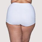 Lollipop® Cuff Leg Plus Size Brief, 3 Pack WHITE