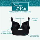Beauty Back Full Figure Front Close Underwire RARE BLUE