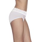 Flattering Lace Hi-Cut Panty WHITE/QUARTZ/DAMASK