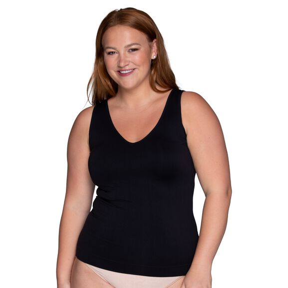 Everyday Layers™ Seamless Smoothing Spin Tank MIDNIGHT BLACK
