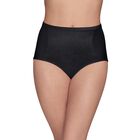 Smoothing Comfort™ Brief Panty with Lace Midnight Black