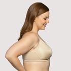 Beauty Back® Full Figure Wireless Extended Side and Back Smoother Bra DAMASK NEUTRAL