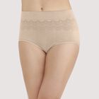 No Pinch No Show™ Seamless Brief DAMASK NEUTRAL LACE